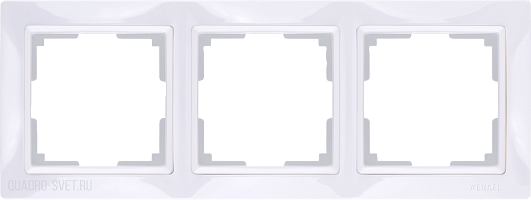 Рамка на 3 поста (белый, basic) Werkel WL03-Frame-03