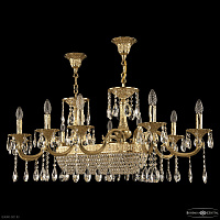 Большая хрустальная люстра Bohemia IVELE Crystal Verona 72153/10/250/600 G