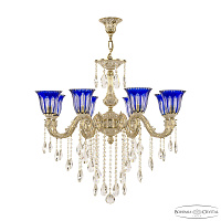 Подвесная хрустальная люстра Bohemia Ivele Crystal Florence 71101/8/250 B GW P2 U Clear-Blue/H-1H