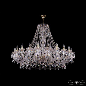 Хрустальная подвесная люстра Bohemia IVELE Crystal 1411/24/530/G