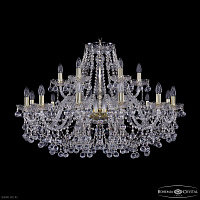 Большая хрустальная люстра Bohemia IVELE Crystal 1409/12+6/360 G