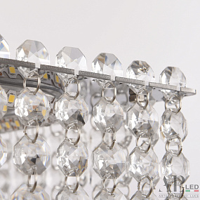 Хрустальная подвесная светодиодная люстра APL LED Sicilia SH05.57.A.Ni.4000