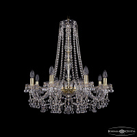Хрустальная подвесная люстра Bohemia IVELE Crystal 1409/8/240/h-75 G