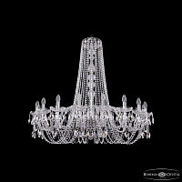 Хрустальная подвесная люстра Bohemia IVELE Crystal 1402/18/400/h-105/Ni