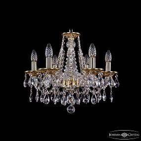 Хрустальная подвесная люстра Bohemia IVELE Crystal 1613/6/165/G