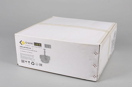 Хрустальная подвесная люстра Omnilux Sangineto OML-81703-12