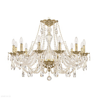 Большая хрустальная люстра Bohemia IVELE Crystal 1605/12/300 G