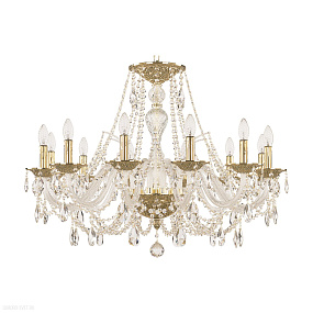 Большая хрустальная люстра Bohemia IVELE Crystal 1605/12/300 G