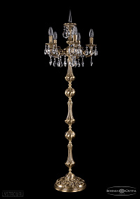 Литой торшер с хрусталем Bohemia IVELE Crystal 7000/5/125-134/A/FP