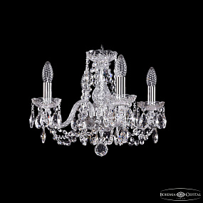Хрустальная подвесная люстра Bohemia IVELE Crystal 1402/4/141/Ni