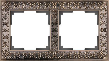 Рамка на 2 поста  (бронза) Werkel WL07-Frame-02