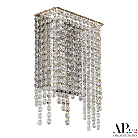 Бра хрустальное светодиодное APL LED Rimini S500.B1.20-27.B.3000.Gold