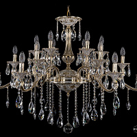 Литая подвесная люстра с хрусталем Bohemia IVELE Crystal 1709/18/410/B/GW