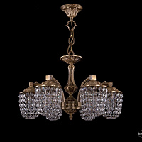 Литая подвесная люстра с хрусталем Bohemia IVELE Crystal 1772/6/150/FP