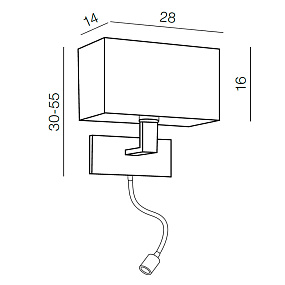 Бра Azzardo Martens wall LED AZ1526