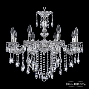 Подвесная хрустальная люстра Bohemia Ivele Crystal Florence 71102/8/210 B NW