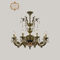 Хрустальная подвесная люстра Bohemia Art Classic 31.22.8.KR175SP.250IT.GB.Sp.Amber.Blue.1E