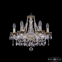 Хрустальная подвесная люстра Bohemia IVELE Crystal 1613/6/165/GB
