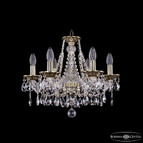 Хрустальная подвесная люстра Bohemia IVELE Crystal 1613/6/165/GB