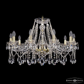 Хрустальная подвесная люстра Bohemia IVELE Crystal 1413/10/300/G