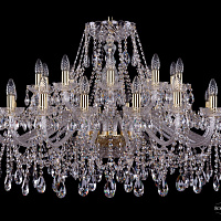 Хрустальная подвесная люстра Bohemia IVELE Crystal 1413/20+10/400/G