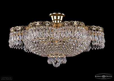 Хрустальная потолочная люстра Bohemia IVELE Crystal 1930/55Z/G