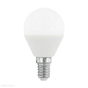 Лампа светодиодная диммируемая RGB P45, с пультом упр-я, 4W (E14), 3000K, 300lm EGLO LM_LED_E14 1068