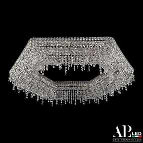 Хрустальная потолочная светодиодная люстра APL LED Rimini S506.0.80.B.4000