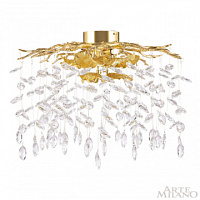 Потолочная хрустальная люстра Arte Milano 234001/D500/4/B Gd