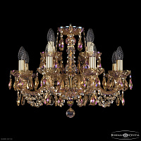 Хрустальная подвесная люстра Bohemia IVELE Crystal 1402/8+4/195 G M777