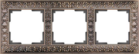 Рамка на 3 поста  (бронза) Werkel WL07-Frame-03