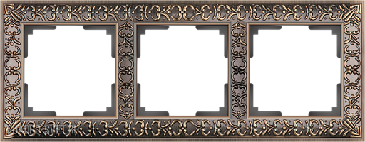 Рамка на 3 поста  (бронза) Werkel WL07-Frame-03