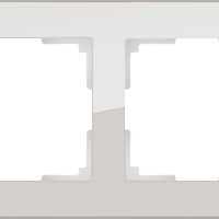 Рамка на 2 поста (дымчатый,стекло) Werkel WL01-Frame-02