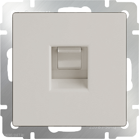 Розетка Ethernet RJ-45  (слоновая кость) Werkel WL03-RJ-45-ivory