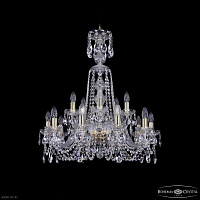 Большая хрустальная люстра Bohemia IVELE Crystal 1402/10+5/240/XL-77 G