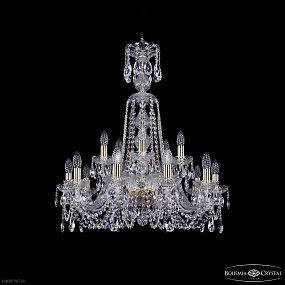 Большая хрустальная люстра Bohemia IVELE Crystal 1402/10+5/240/XL-77 G