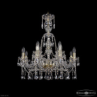 Хрустальная подвесная люстра Bohemia IVELE Crystal 1413/8+4/220/XL-73 G