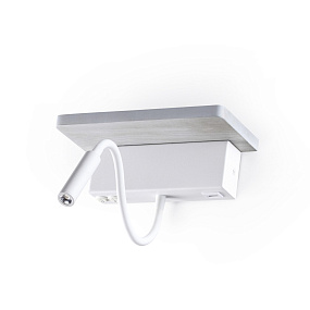Настенный светильник-полка с подсветкой/USB Odeon Light WOODY 3869/8WL