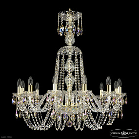 Большая хрустальная люстра Bohemia IVELE Crystal 1402/12/300/XL-90 G K801