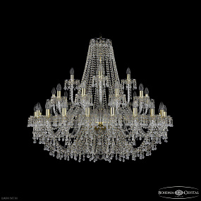 Большая хрустальная люстра Bohemia IVELE Crystal 1410/20+10+5/400 G V0300