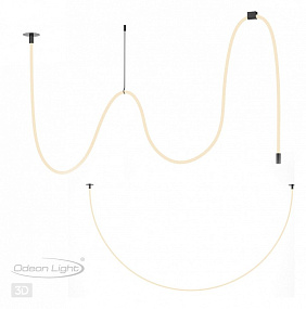Подвесной встраиваемый светодиодный светильник Odeon Light CORDA 4391/40CL