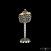 Хрустальная настольная лампа Bohemia IVELE Crystal 19283L4/35IV G