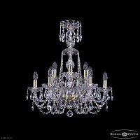 Хрустальная подвесная люстра Bohemia IVELE Crystal 1402/6+3/195/XL-64 G