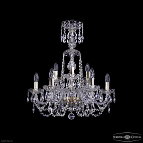 Хрустальная подвесная люстра Bohemia IVELE Crystal 1402/6+3/195/XL-64 G