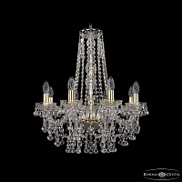 Хрустальная подвесная люстра Bohemia IVELE Crystal 1409/8/195/h-63 G