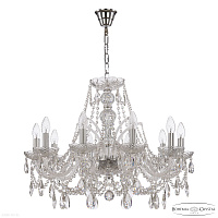 Хрустальная подвесная люстра Bohemia IVELE Crystal 105/10/240 Ni