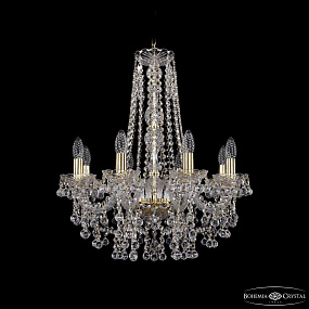 Хрустальная подвесная люстра Bohemia IVELE Crystal 1409/8/195/h-63 G