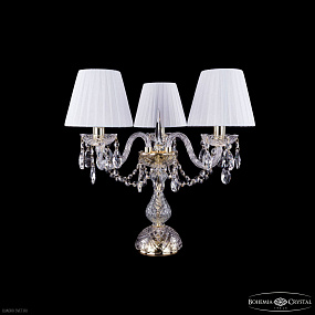 Настольная лампа с хрусталем Bohemia IVELE Crystal 1406L/3/141-39 G SH2-160