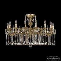 Большая хрустальная люстра Bohemia Ivele Crystal Verona 72202/16/360 A G