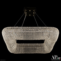 Хрустальная подвесная светодиодная люстра APL LED Rimini S504.0.80.A.4000.Gold